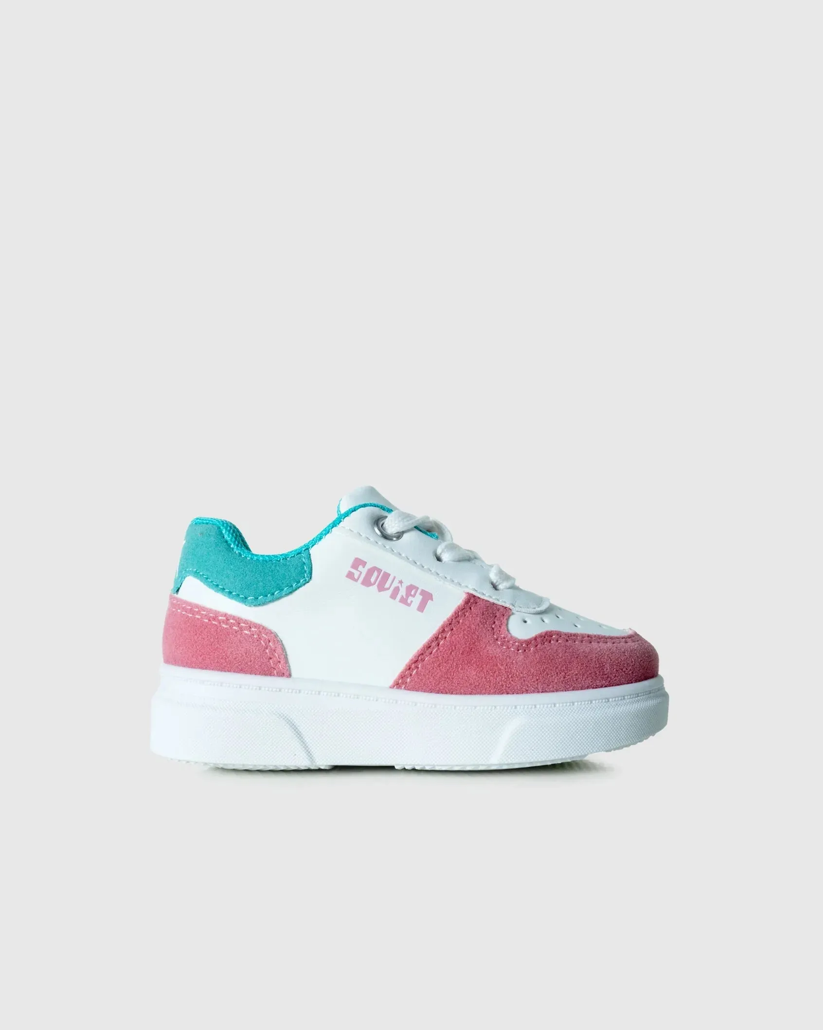 Infants Society - Fun Mixed Media PU Leather Sneaker