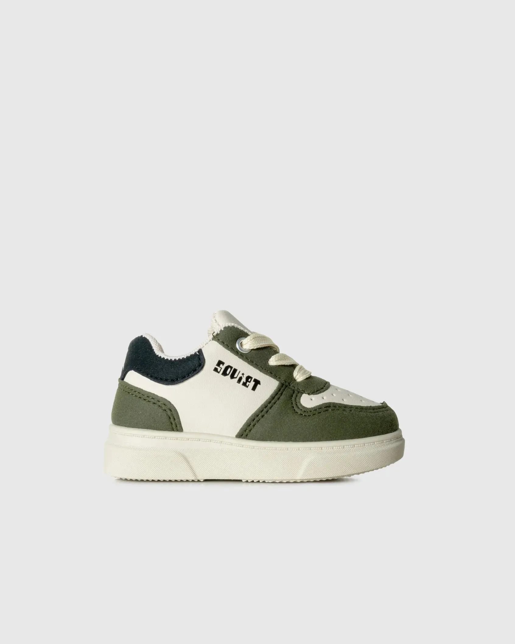 Infants Society - Fun Mixed Media PU Leather Sneaker
