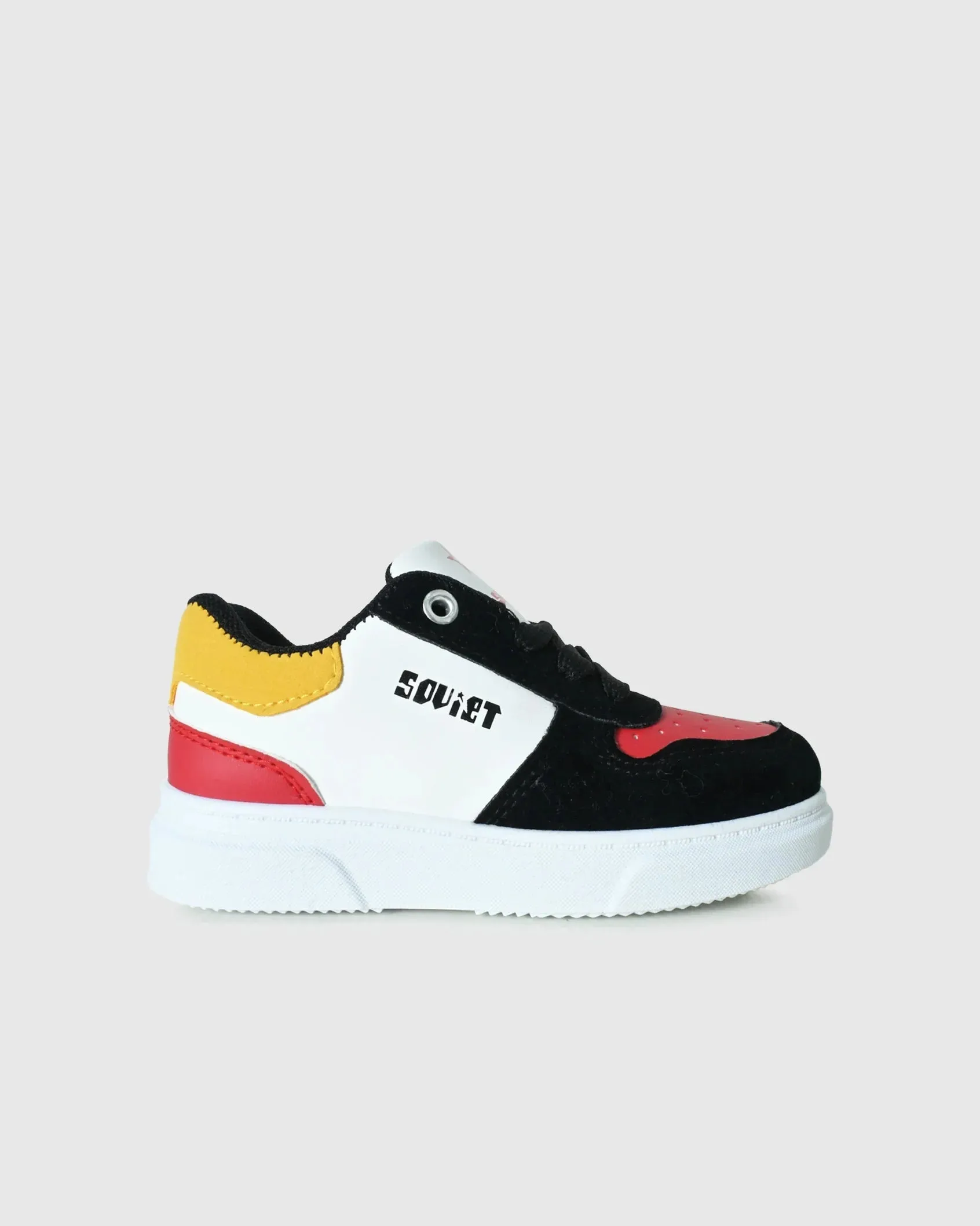 Infants Society - Fun Mixed Media PU Leather Sneaker