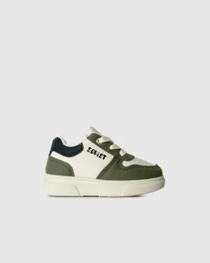Infants Society - Fun Mixed Media PU Leather Sneaker