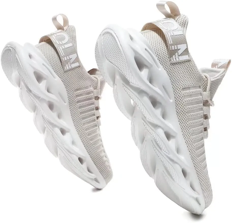 Jakcuz Women's Lace Up Walking Shoes Breathable Ultra Lightweight Sport Casual Ladies Girls Fashion Platform Sneakers