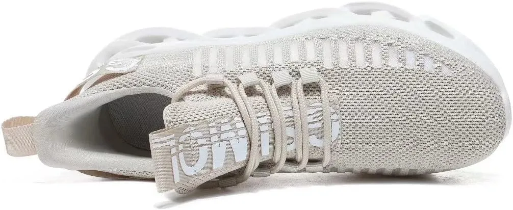 Jakcuz Women's Lace Up Walking Shoes Breathable Ultra Lightweight Sport Casual Ladies Girls Fashion Platform Sneakers