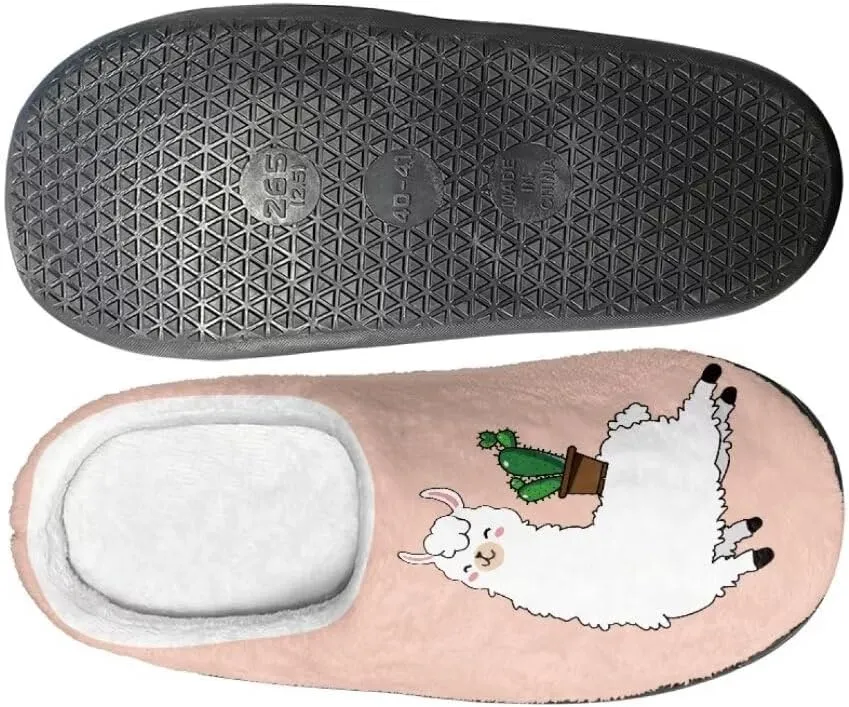 Jeiento Plus Slippers for Women Winter Indoor/Outdoor Non Slip Closed Toe Slipper Memory Foam Bedroom Slipper Fuzzy Winter House Shoes