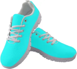 Jeiento Womens Mens Trainers Sports Running Shoes Causal Travel Walking Shoe Lace-up Breathable,Solid Color