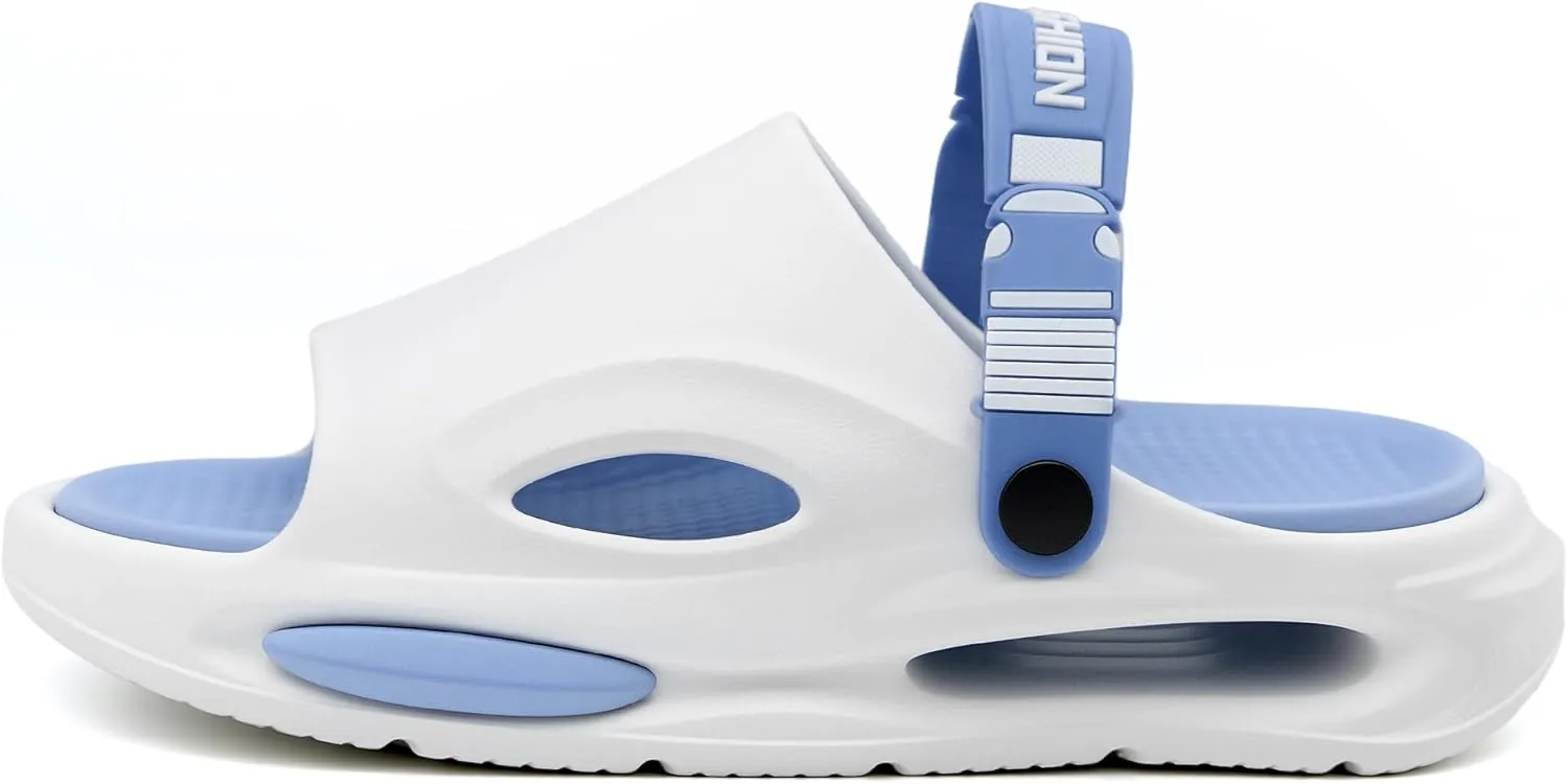 Jerzmy Cloud Slides Mens Sandals, Ultra Cushion Comfy Men Slippers, Arch Support Man Sport Sandal with Back Strap Open Toe Shoes for Indoor Outdoor Beach Garden Travel