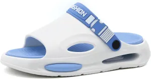 Jerzmy Cloud Slides Mens Sandals, Ultra Cushion Comfy Men Slippers, Arch Support Man Sport Sandal with Back Strap Open Toe Shoes for Indoor Outdoor Beach Garden Travel