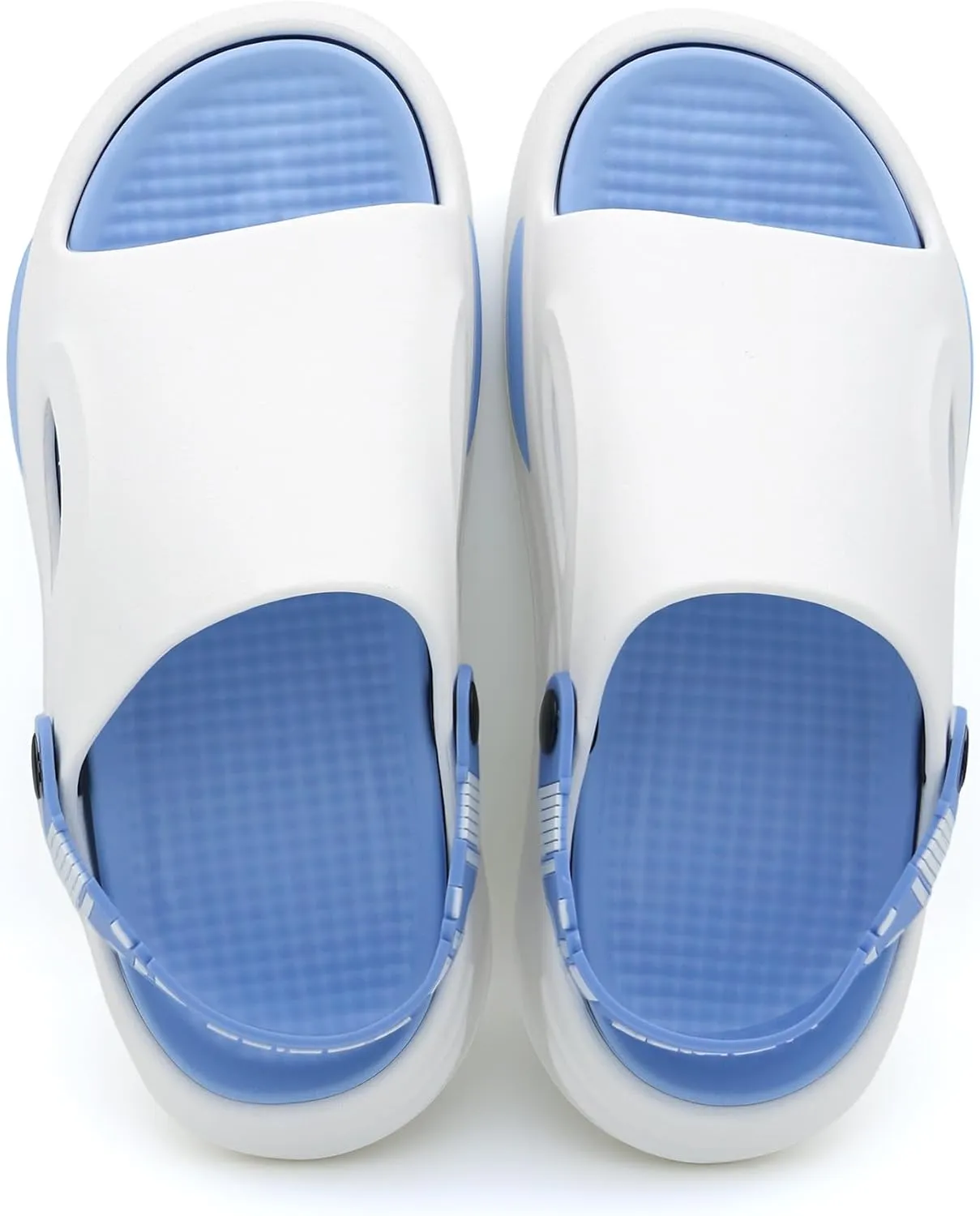 Jerzmy Cloud Slides Mens Sandals, Ultra Cushion Comfy Men Slippers, Arch Support Man Sport Sandal with Back Strap Open Toe Shoes for Indoor Outdoor Beach Garden Travel