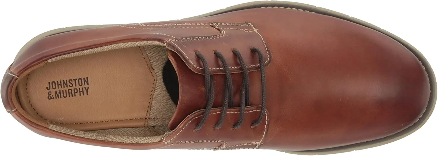 Johnston & Murphy Big Kid Holden Plain Toe Boys Dress Casual Lace-Up Shoe