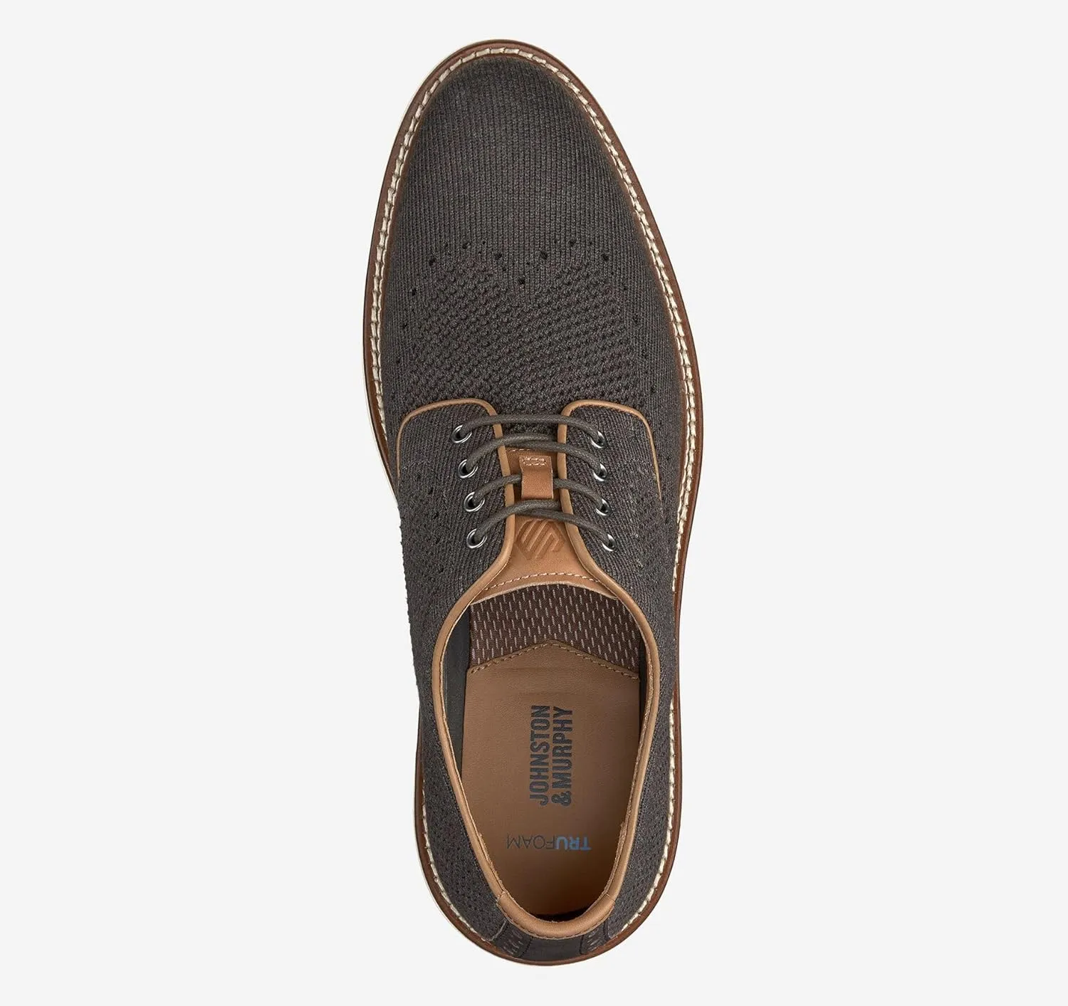 Johnston & Murphy Men's Upton Knit Wingtip Shoe