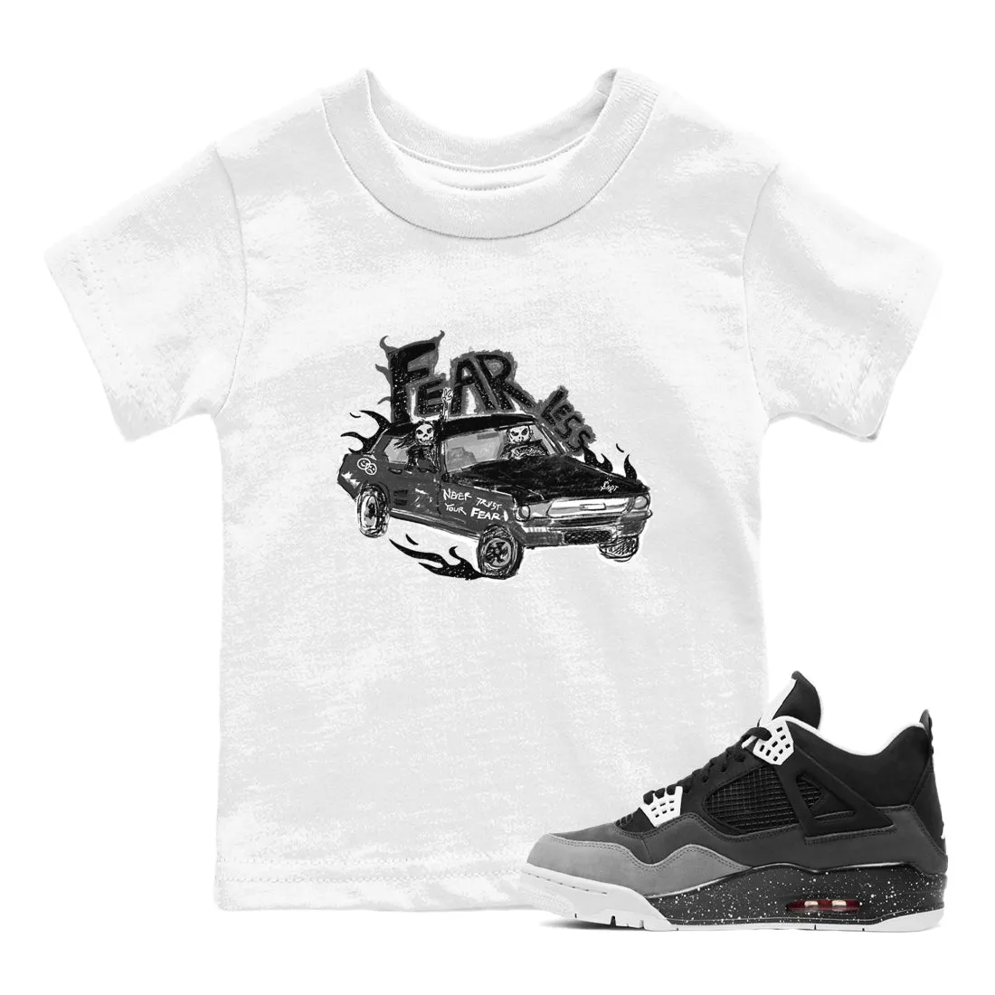 Jordan Air - Kids Fearless Tees SNRT 4 Car Sneaker Remote-controlled Fear High-tech-enabled