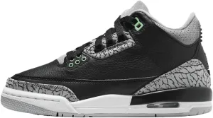 Jordan Big Kid's 3 Retro Black/Green Glow-Wolf Grey (DM0967 031) - 6