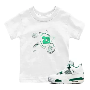 Jordan Drop Kids Oxidized Flexible customer care SNRT Coin - Green Air 4 Professional assistance Sneaker Tees