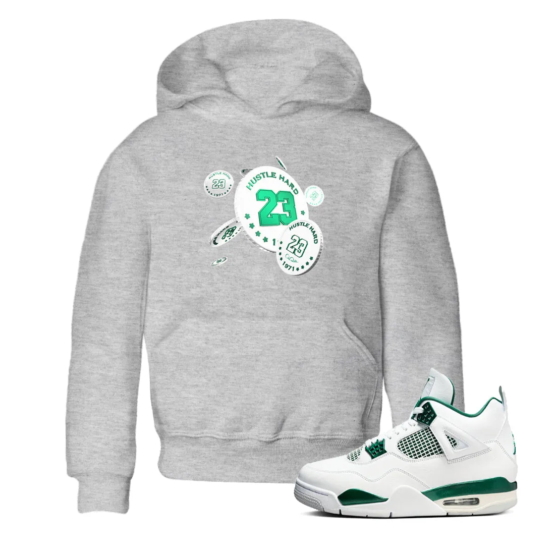 Jordan Drop Kids Oxidized Flexible customer care SNRT Coin - Green Air 4 Professional assistance Sneaker Tees