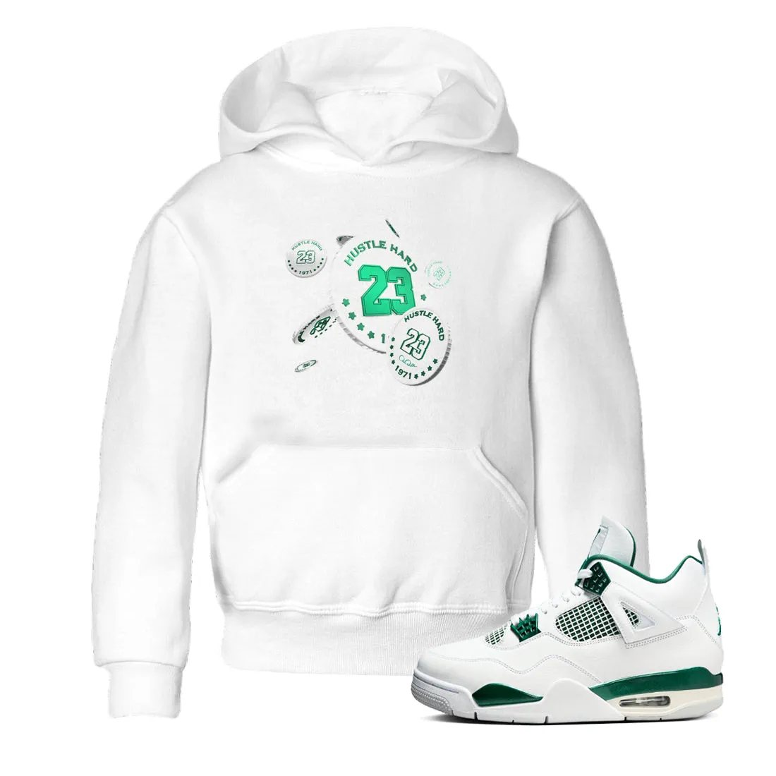 Jordan Drop Kids Oxidized Flexible customer care SNRT Coin - Green Air 4 Professional assistance Sneaker Tees