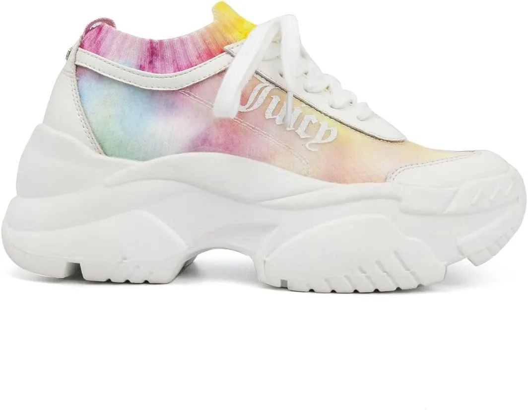 Juicy Couture Women's Chunky Lace-Up Fashion Sneaker - Stylish Platform Tennis Shoes for Everyday Comfort Walking