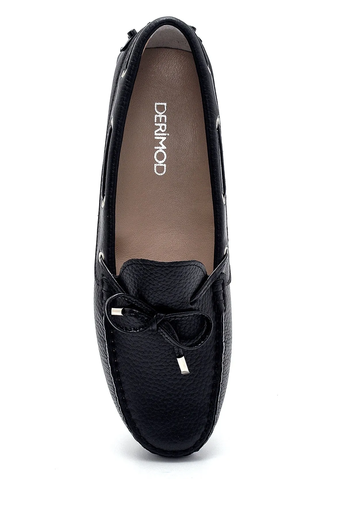 Kadın Deri Fiyonk Detaylı Loafer