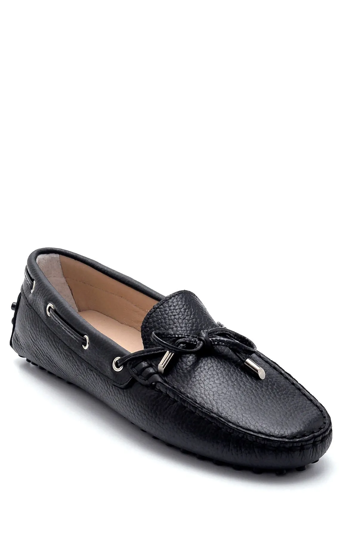 Kadın Deri Fiyonk Detaylı Loafer