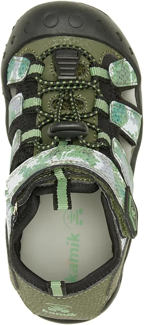 Kamik Unisex-Child Crab Print Sport Sandal