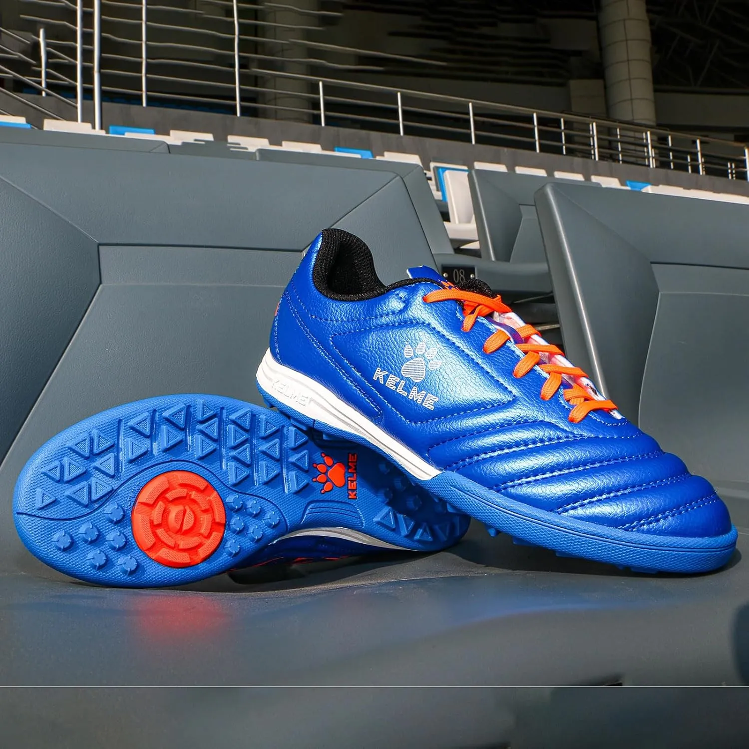 KELME Kids Soccer Shoes TF Soccer Cleats Boys Girls Professional Futsal Sneaker Breathable Athletic Football Boots for Outdoor Indoor