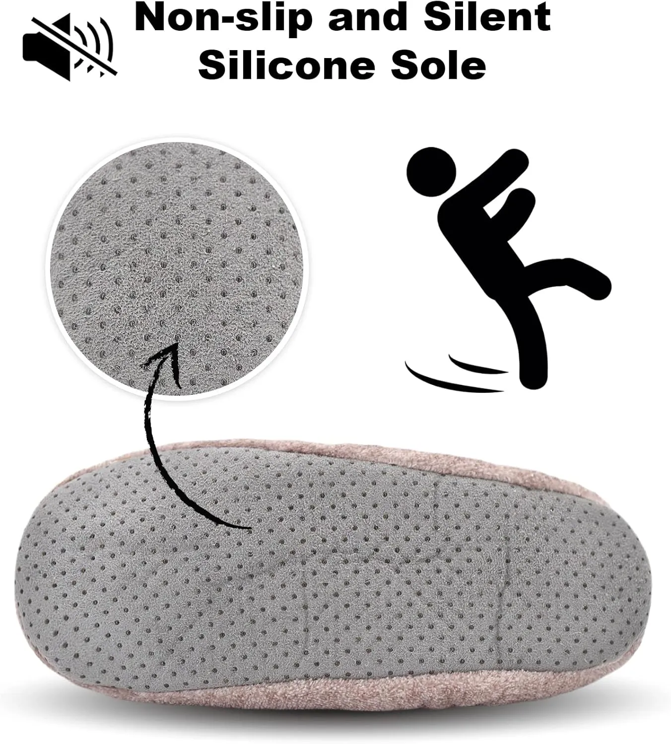 Keyela Mens Slipper Socks With Non Skid Bottoms, Warm Slipper Socks With Grippers For Men, Fuzzy House Slippers