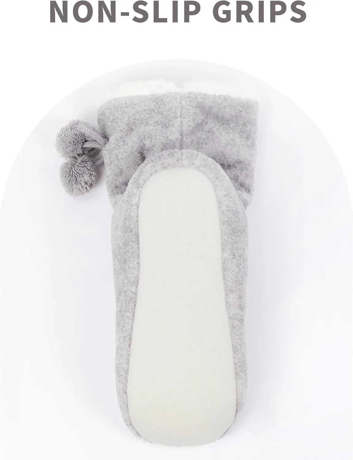 Keyela Women's Slipper Socks Booties, Indoor Spring-Autumn Super Soft Warm Cozy Fuzzy Lined Slippers