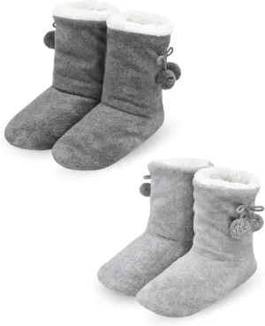 Keyela Women's Slipper Socks Booties, Indoor Spring-Autumn Super Soft Warm Cozy Fuzzy Lined Slippers