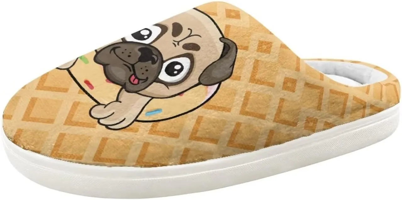 Kids Animal Cotton Slippers Slip-On Fuzzy Home Slippers Cozy Anti-Skid Plush Breathable Outdoor Slipper for Kids
