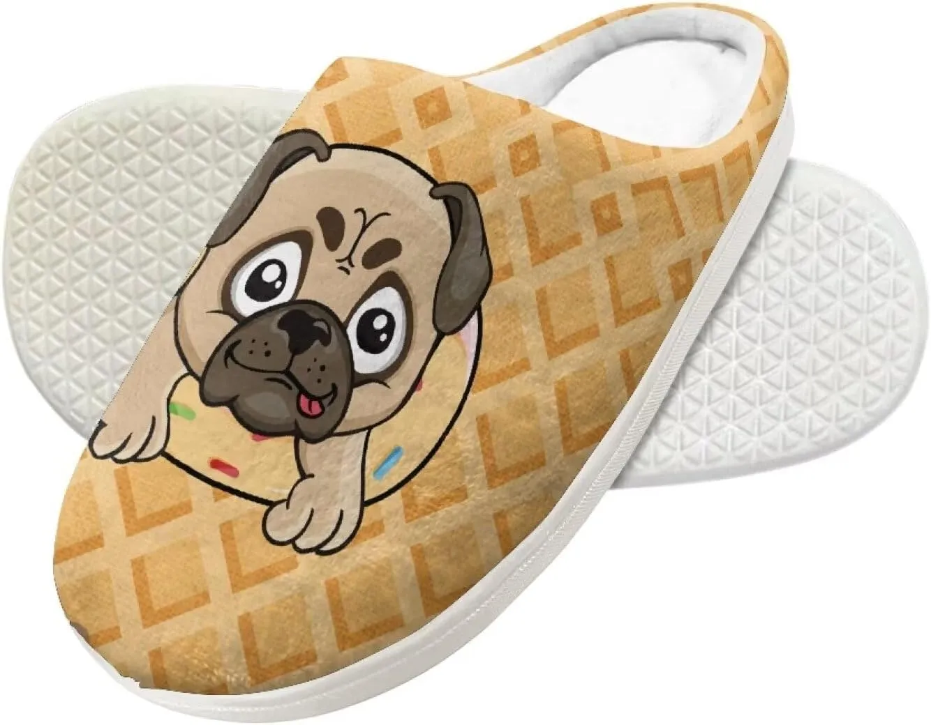 Kids Animal Cotton Slippers Slip-On Fuzzy Home Slippers Cozy Anti-Skid Plush Breathable Outdoor Slipper for Kids