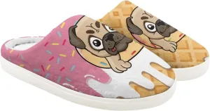 Kids Animal Cotton Slippers Slip-On Fuzzy Home Slippers Cozy Anti-Skid Plush Breathable Outdoor Slipper for Kids