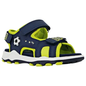 Kids Boys Lightning Bolt Dax Sandals Navy/ Lime