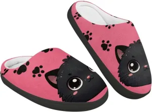 Kids Cotton Slipper Winter Warm Comfortable Fuzzy Fluffy Soft Breathable Non-Slip Home Outdoor Slippers for Toddler Boys GirlsLittle kids US 9-15