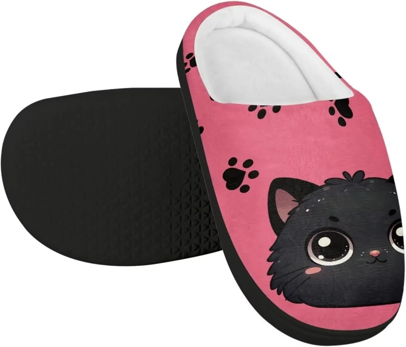 Kids Cotton Slipper Winter Warm Comfortable Fuzzy Fluffy Soft Breathable Non-Slip Home Outdoor Slippers for Toddler Boys GirlsLittle kids US 9-15