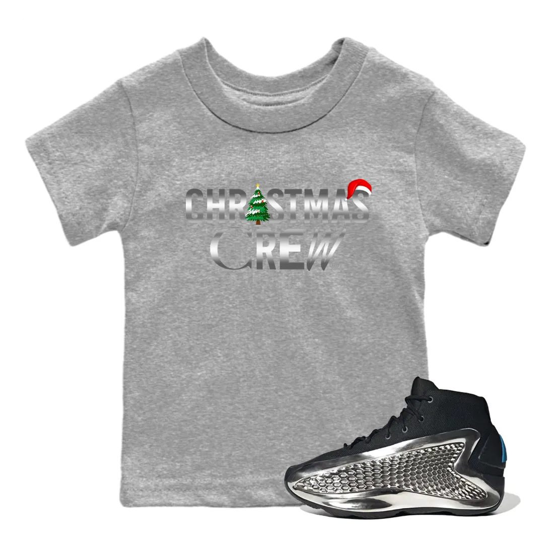 Kids Crew Sneaker - Metallic Silver Supportive team SNRT AE Tees Christmas 1 Quick turnaround