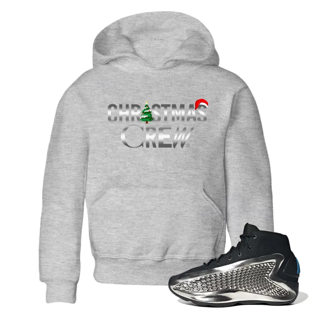 Kids Crew Sneaker - Metallic Silver Supportive team SNRT AE Tees Christmas 1 Quick turnaround
