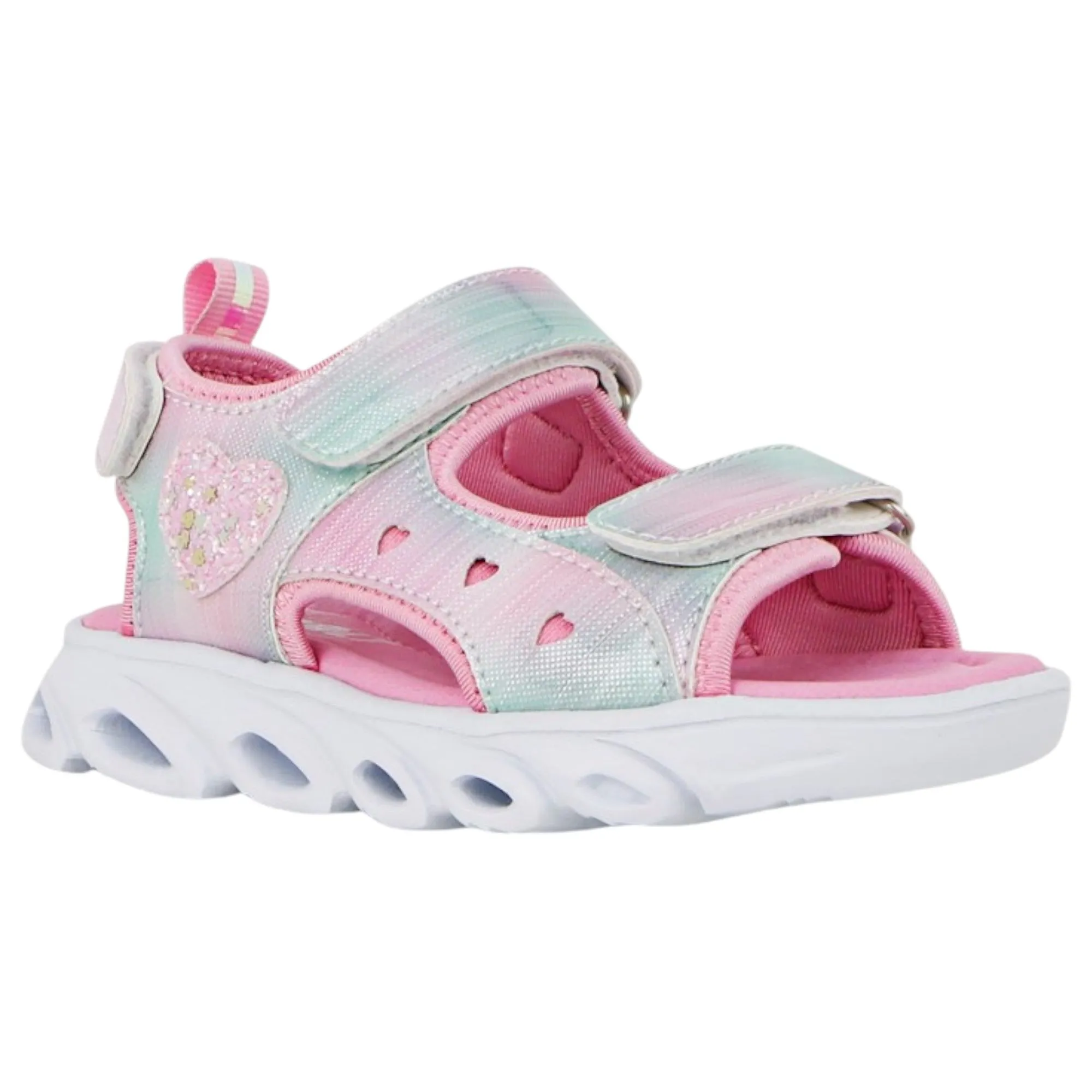 Kids Girls Lightning Bolt Nettie Sandals Pink Multi