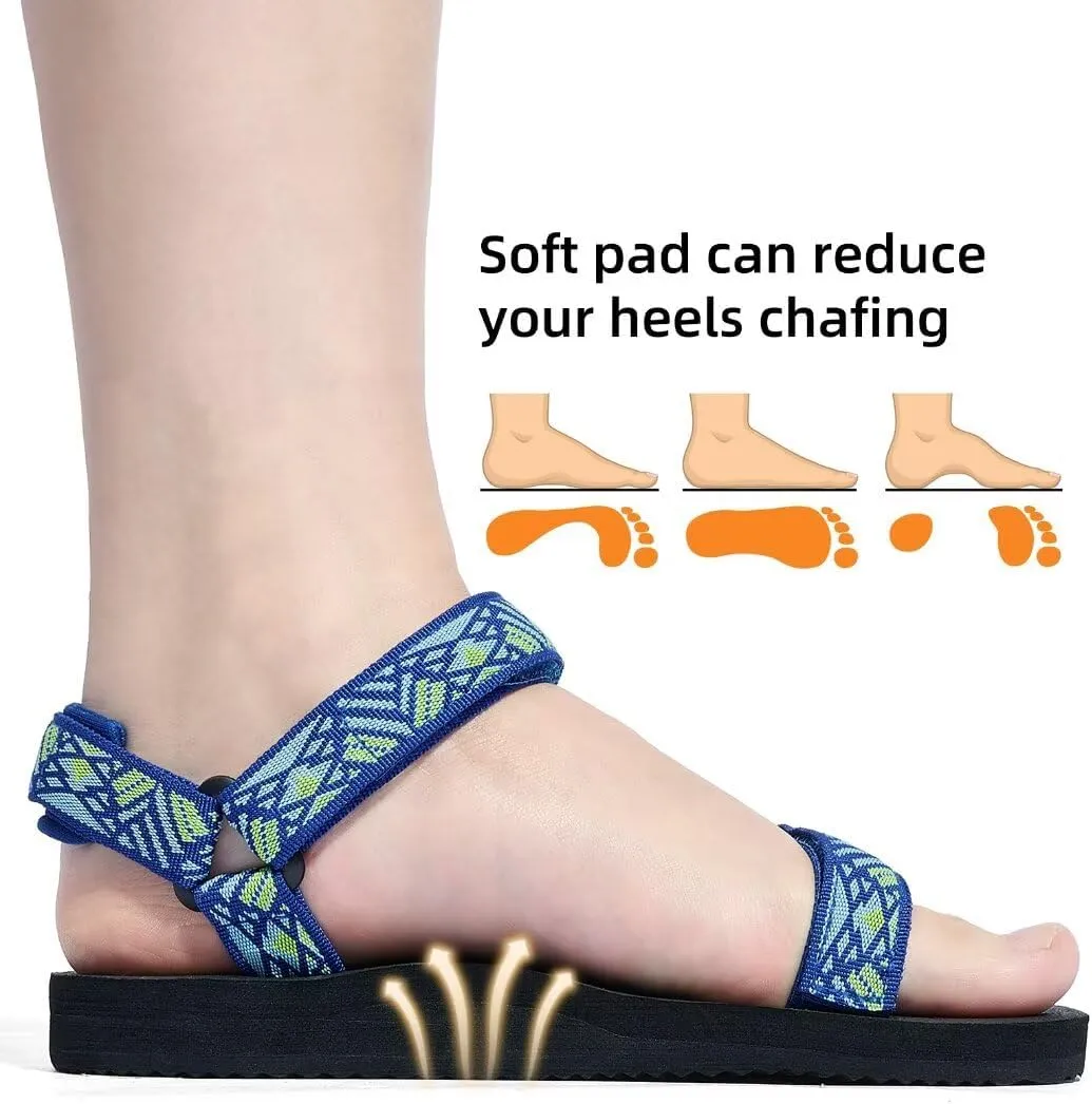 Kids Hiking Sandals Boys Girls Yoga Mat Insole Comfortable Walking Water Sandals With Arch Support for Beach Travel Athletic