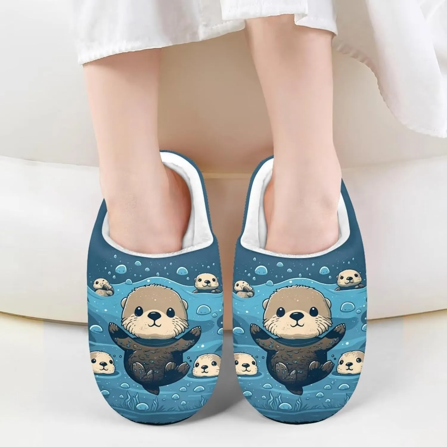 Kids Slippers for Girls Boys - Plush Fuzzy Indoor Shoes