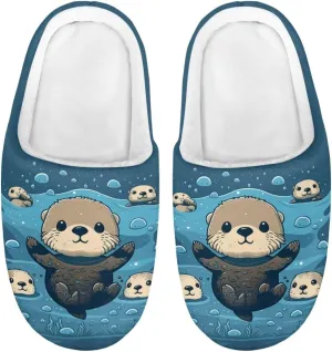 Kids Slippers for Girls Boys - Plush Fuzzy Indoor Shoes