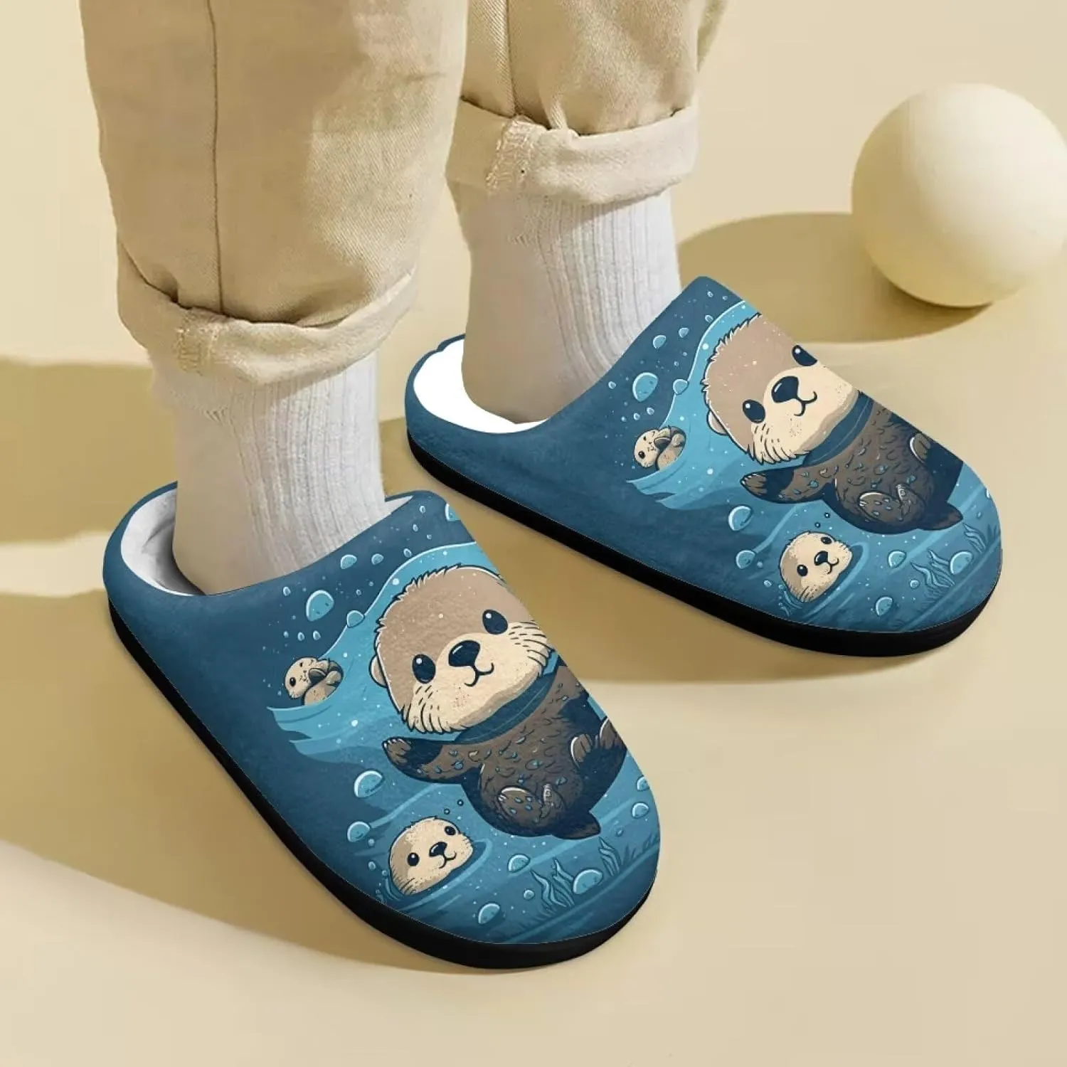 Kids Slippers for Girls Boys - Plush Fuzzy Indoor Shoes
