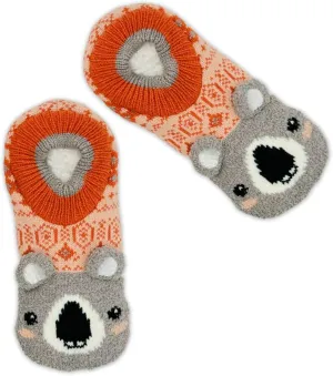Koala 3D Ears Single Cuffer Slipper Socks