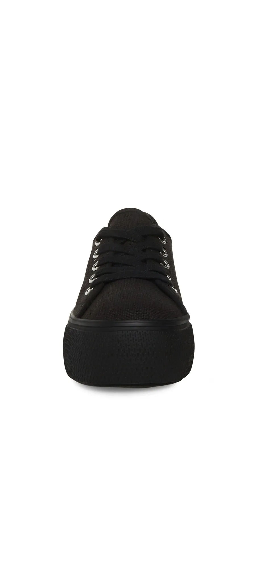 Lace-Up Black Toe Clear communication Closed Fashion Round Sneakers Madden Elore Adjustable Textile Steve