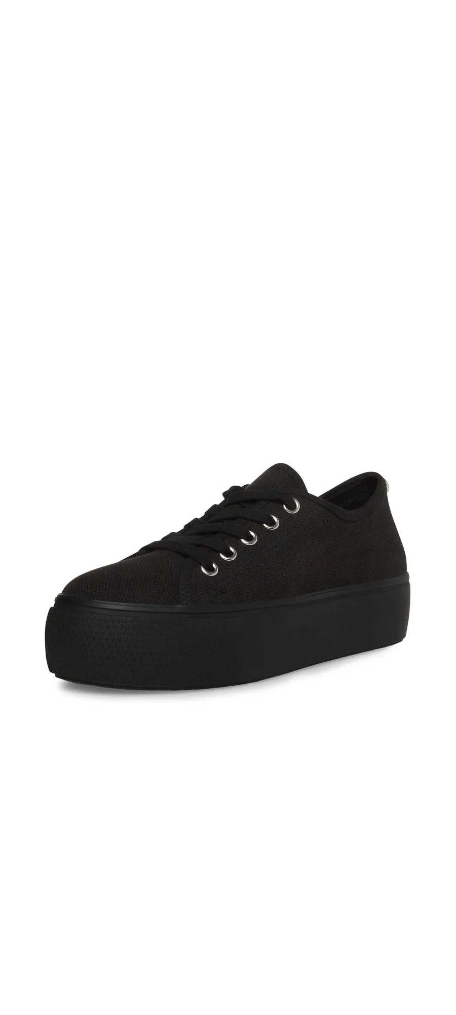 Lace-Up Black Toe Clear communication Closed Fashion Round Sneakers Madden Elore Adjustable Textile Steve