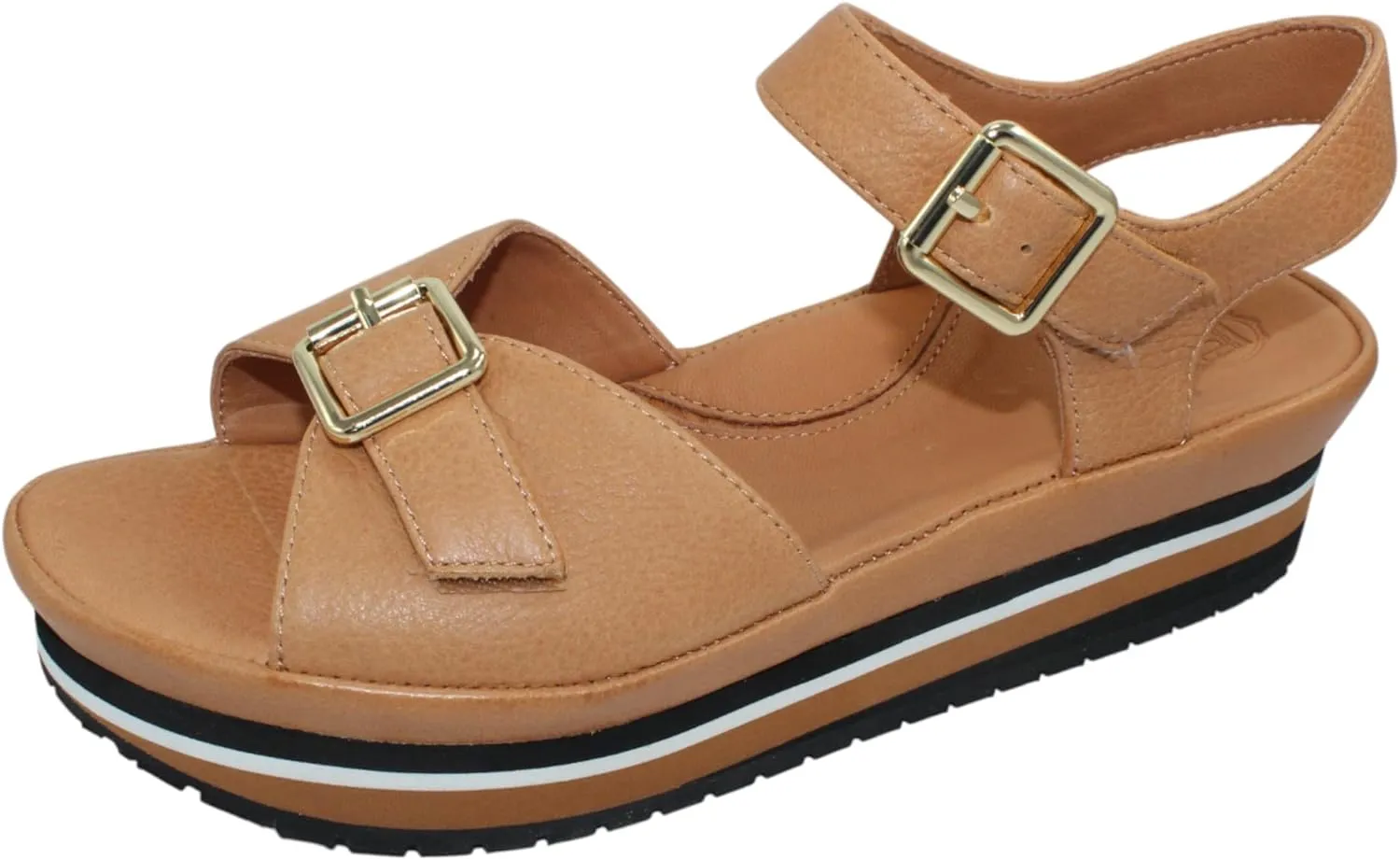 L'Amour des Pieds Women's Vardant in Lioness Lamba Leather - size 9 M