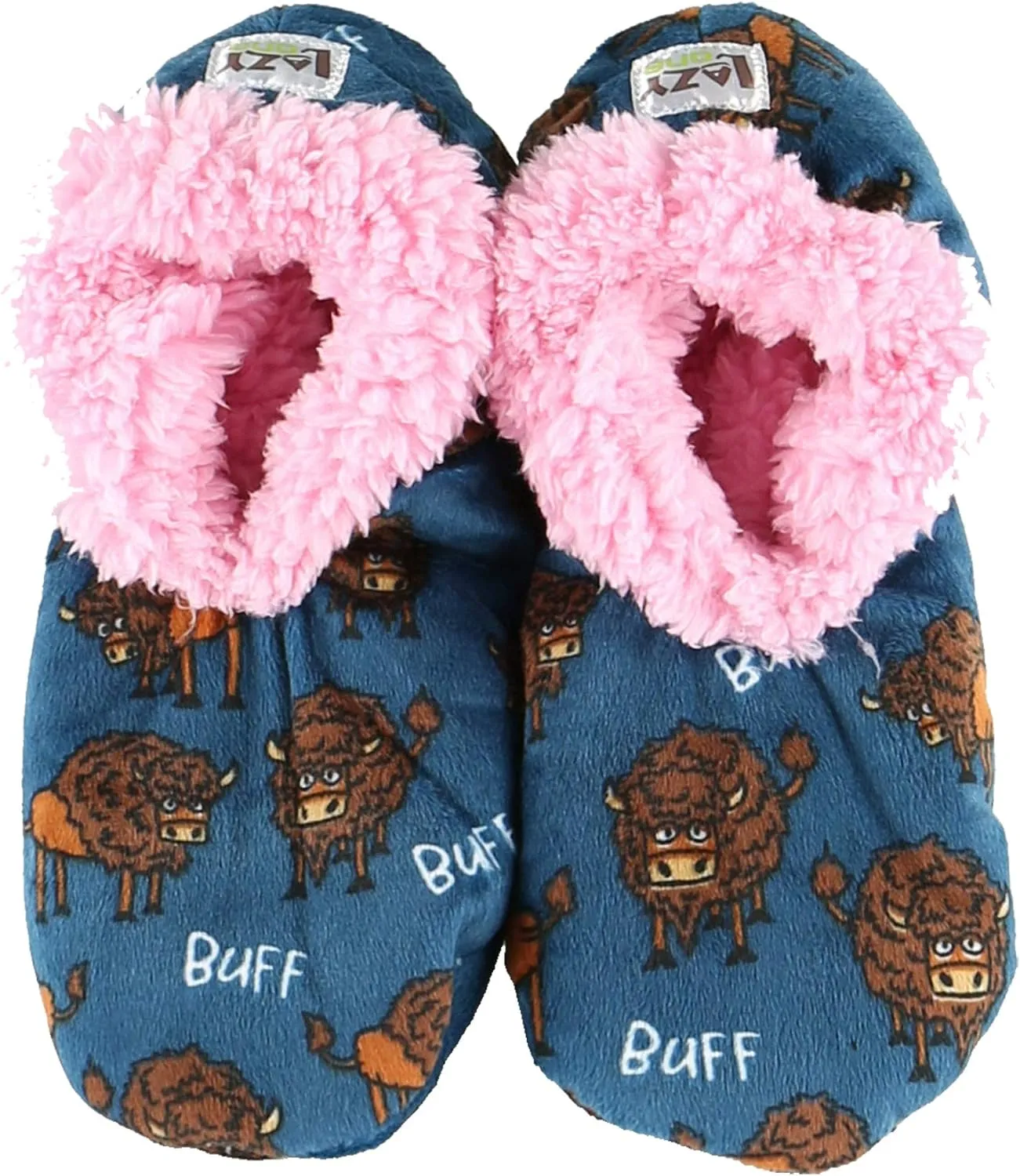 Lazy One Fuzzy Feet Slipper Socks for Women, Cute Fleece-Lined House Slippers, Cute Dog & Cat Design