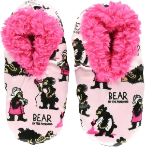 Lazy One Fuzzy Feet Slipper Socks for Women, Cute Fleece-Lined House Slippers, Non-Skid Slipper Socks
