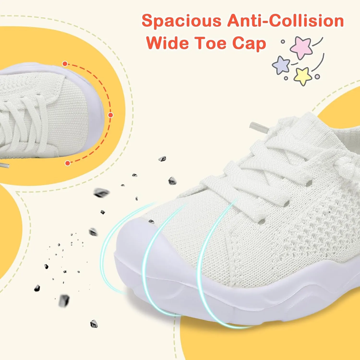 LeIsfIt Toddler Shoes Boys Girls Barefoot Shoes Kids Breathable Sneakers Tennis Shoes Slip on Shoes