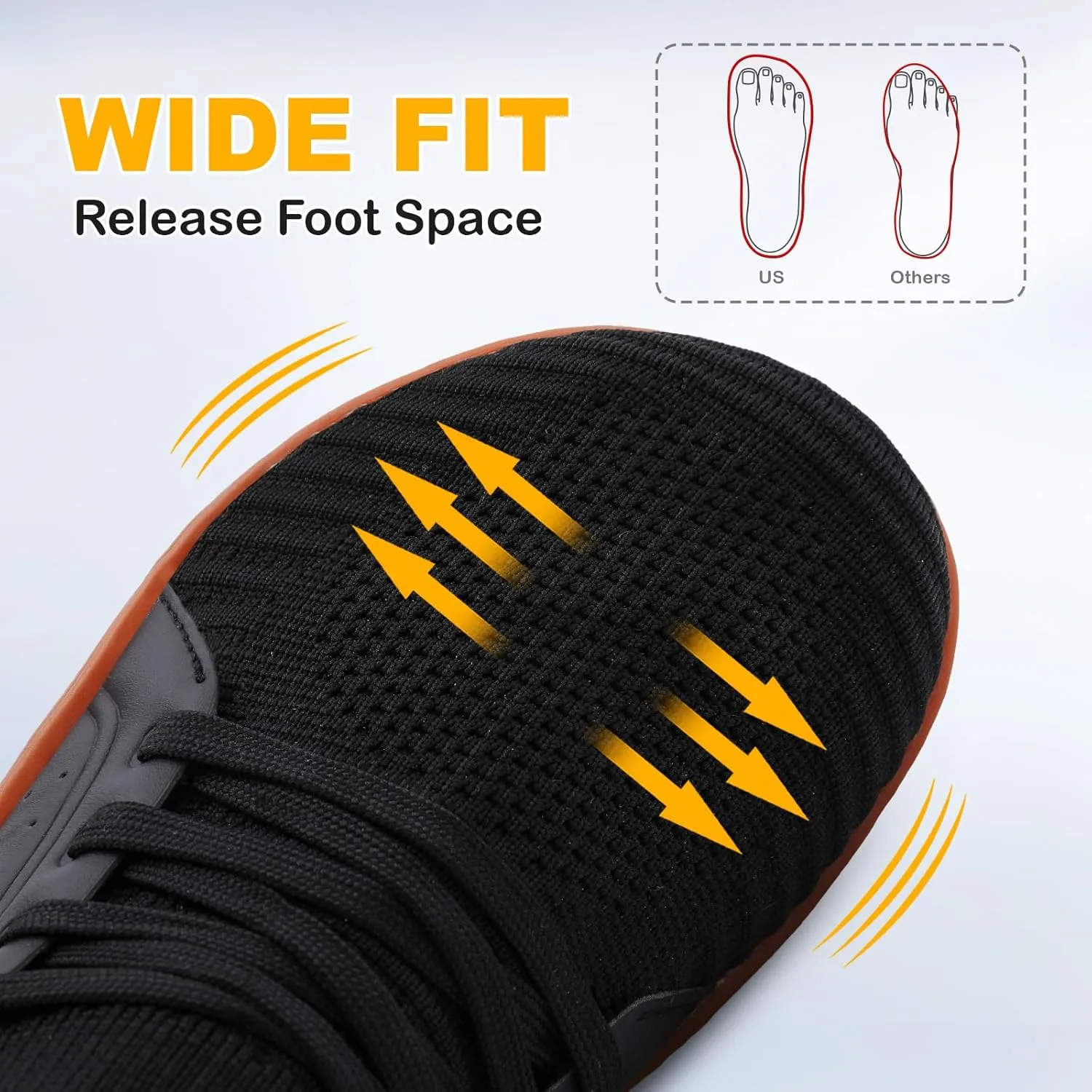 LeIsfIt Womens Walking Shoes Wide Toe Barefoot Shoes Breathable Minimalist Zero Drop Sneakers
