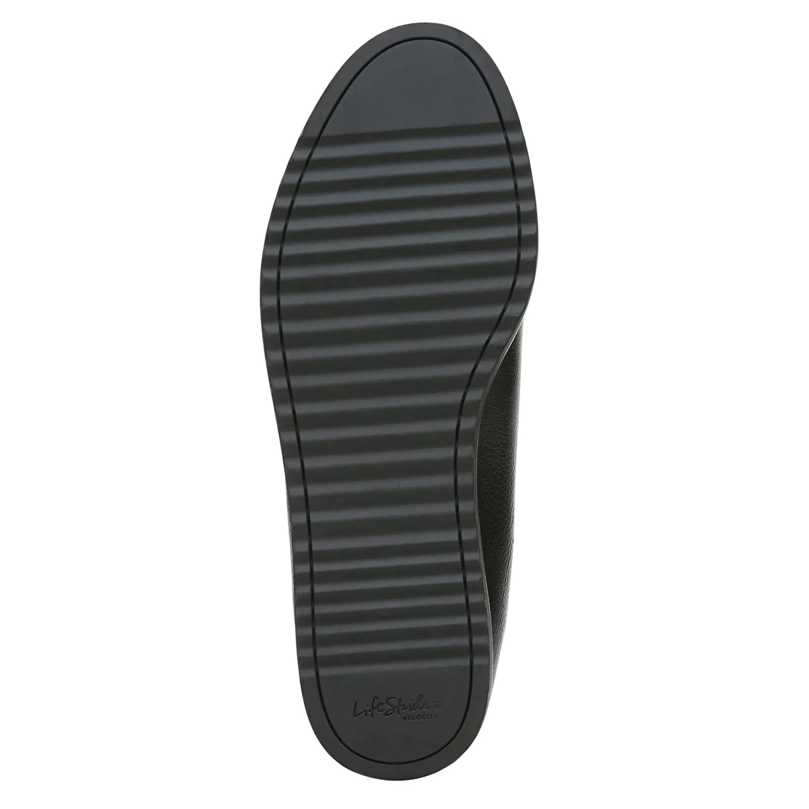 LifeStride Womens Zendaya Loafer, Black, 9.5 Wide US