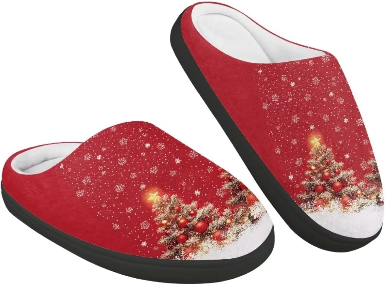 Little Kids Boys Girls House Cotton Slippers Cute Indoor Fluffy Slides Comfortable Elastic Warm Shoes for Yard Size 9-15 Black Sole