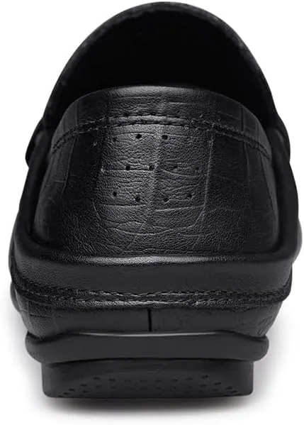 Loafers for Men Round Toe PU Leather Crocodile Print Loafer Shoes Comfortable Lightweight Flat Heel Classic Slip-ons